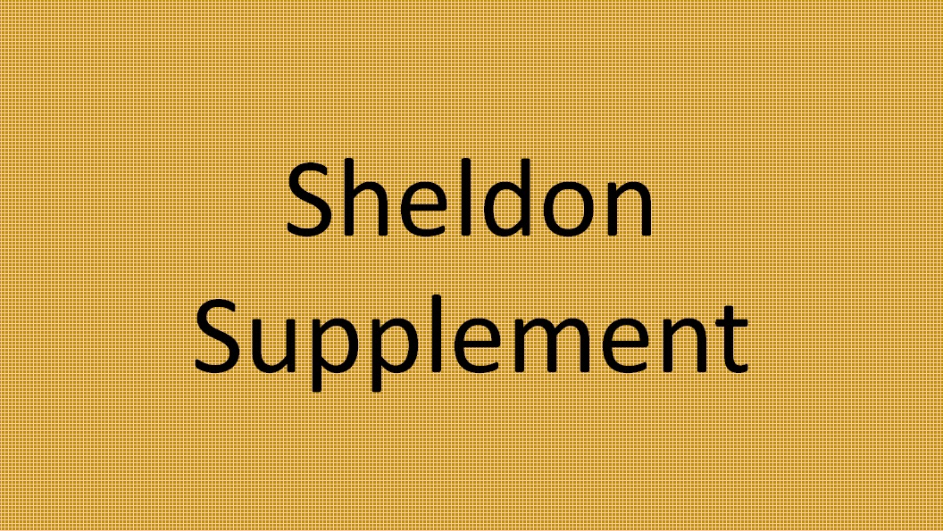 AwaitSheldonSupplement
