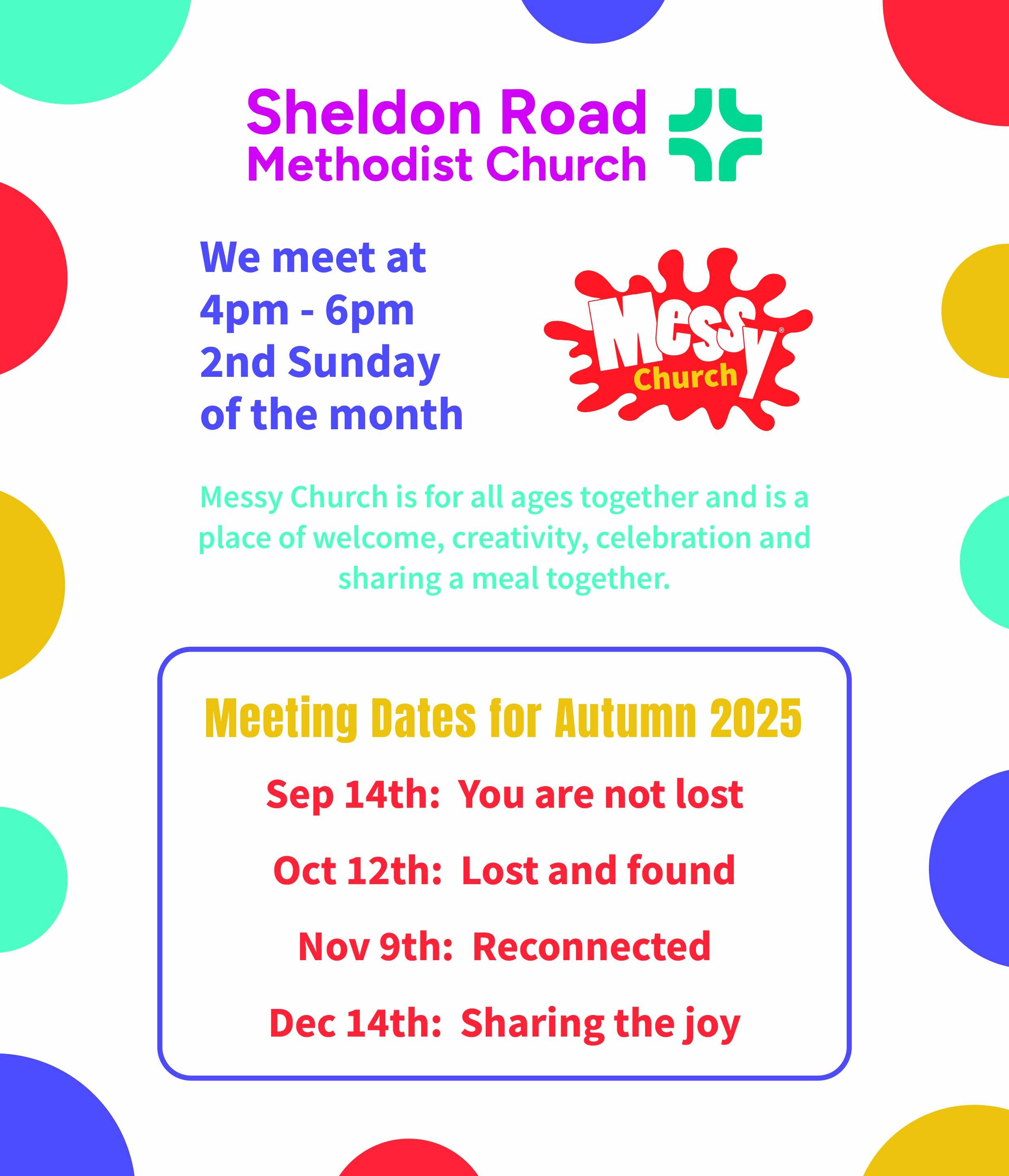 Messy Church 2025 Autumn-Onlin